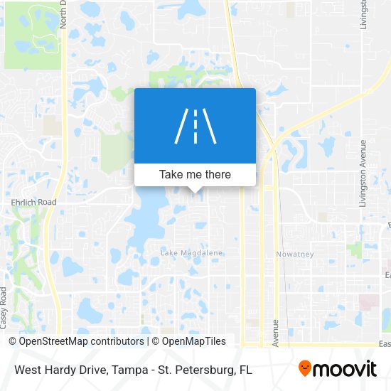 West Hardy Drive map