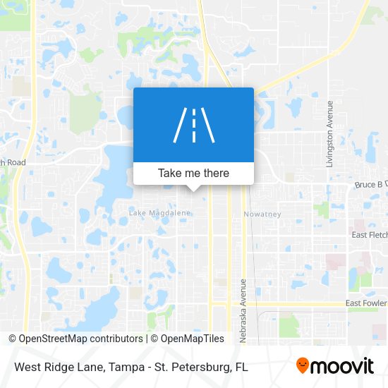 Mapa de West Ridge Lane