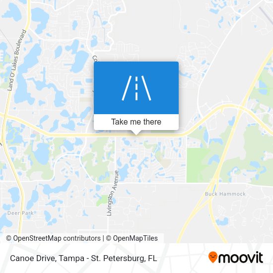 Canoe Drive map