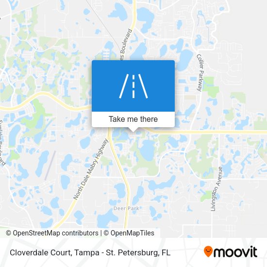 Mapa de Cloverdale Court