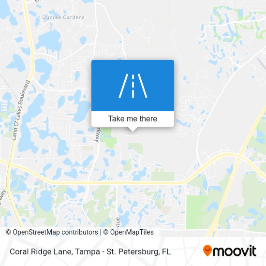 Coral Ridge Lane map