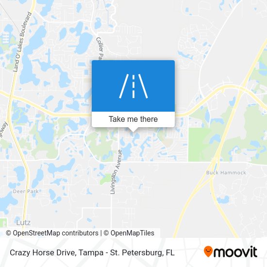 Crazy Horse Drive map