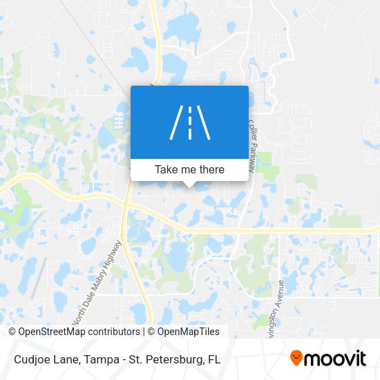 Cudjoe Lane map