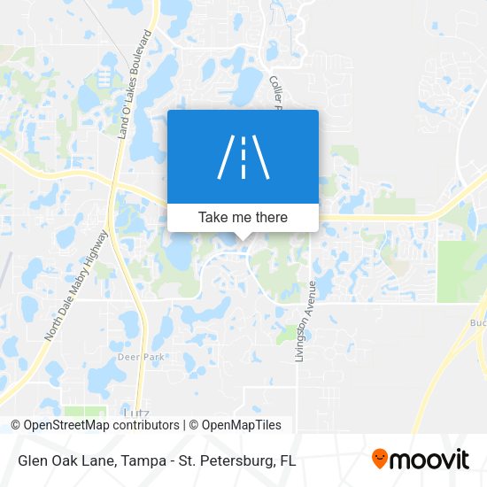 Glen Oak Lane map