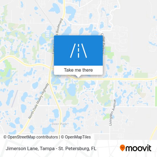 Jimerson Lane map