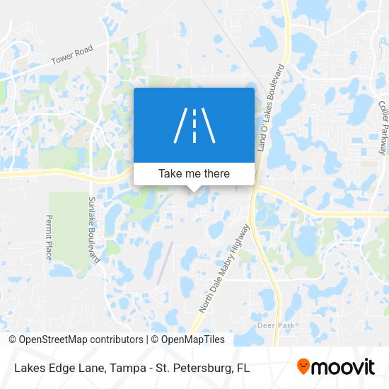 Lakes Edge Lane map