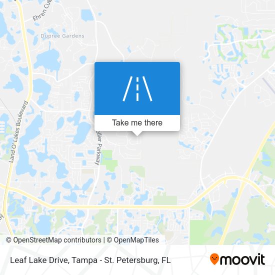 Leaf Lake Drive map