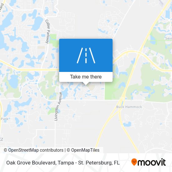Oak Grove Boulevard map