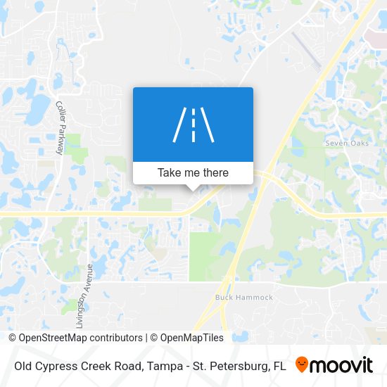 Old Cypress Creek Road map