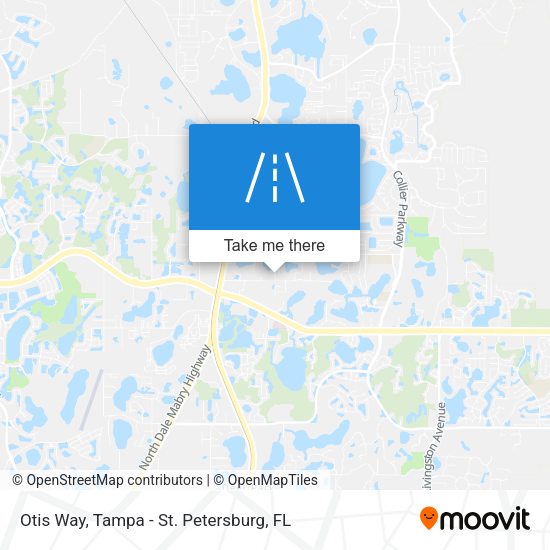 Otis Way map