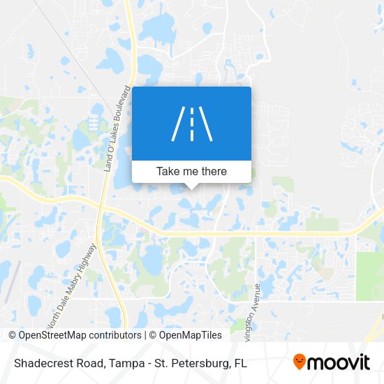 Shadecrest Road map