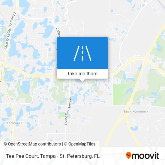 Tee Pee Court map