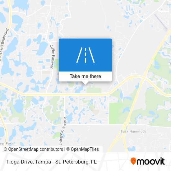 Mapa de Tioga Drive