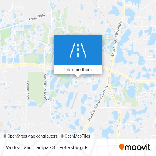 Mapa de Valdez Lane