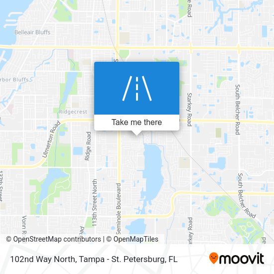 102nd Way North map