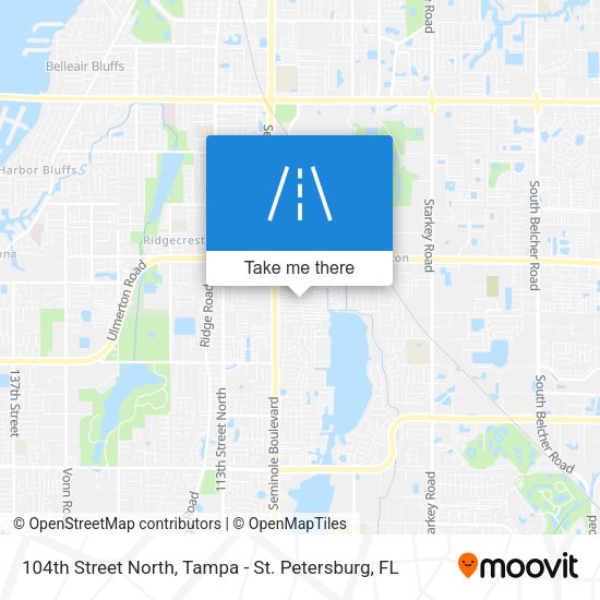 104th Street North map