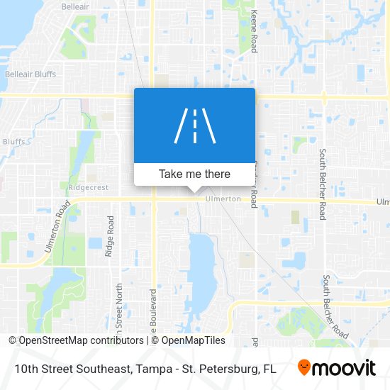 10th Street Southeast map