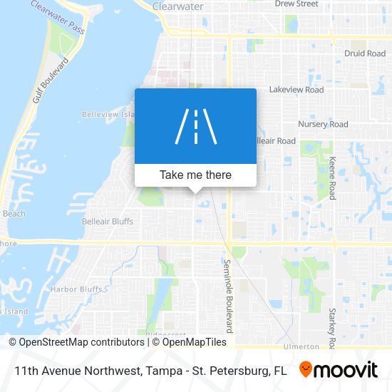 11th Avenue Northwest map