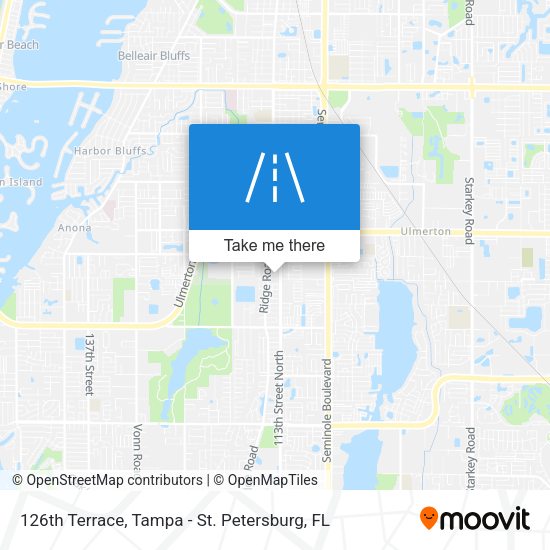 126th Terrace map