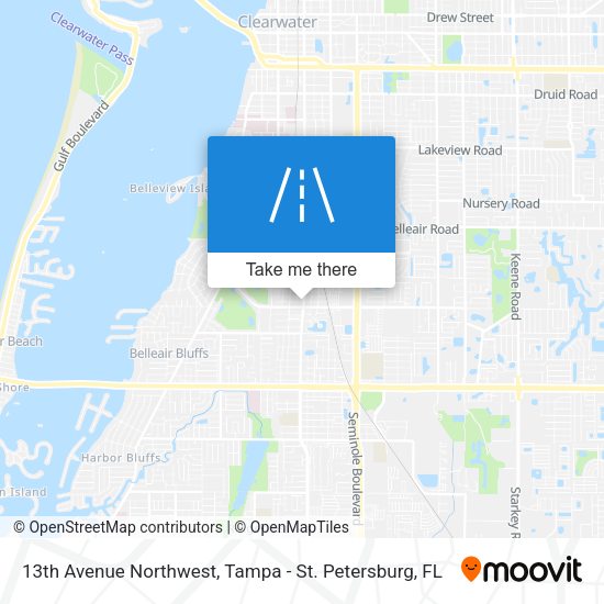 13th Avenue Northwest map