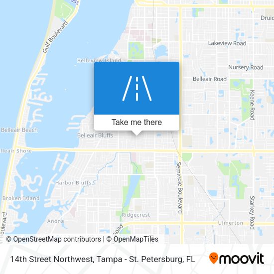 14th Street Northwest map