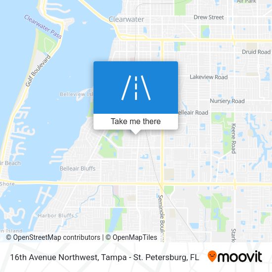 16th Avenue Northwest map