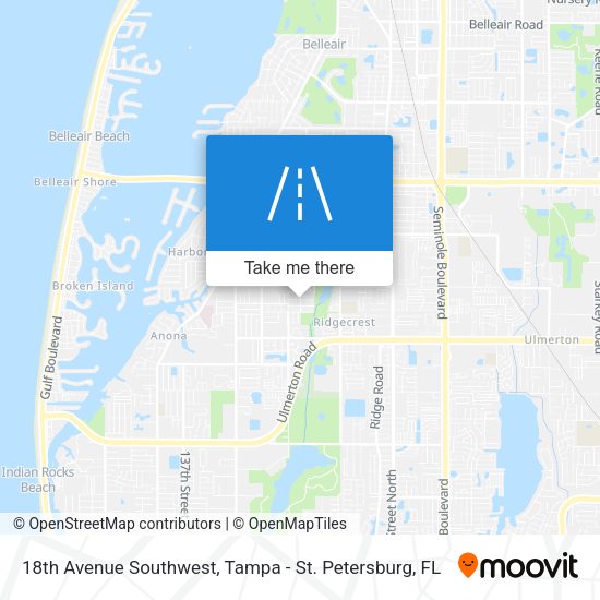 Mapa de 18th Avenue Southwest