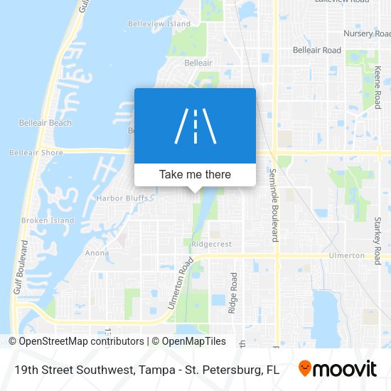 Mapa de 19th Street Southwest