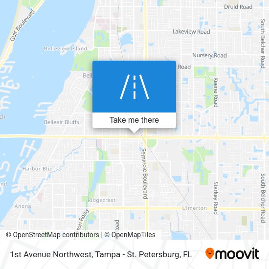 1st Avenue Northwest map