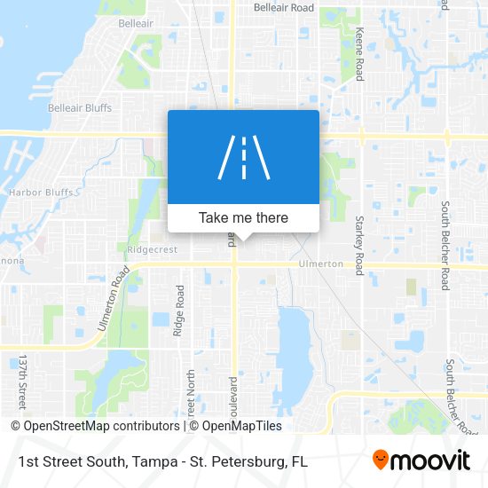 1st Street South map