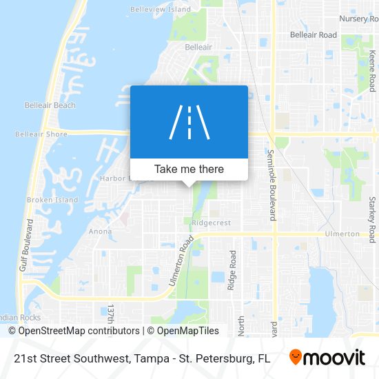 Mapa de 21st Street Southwest