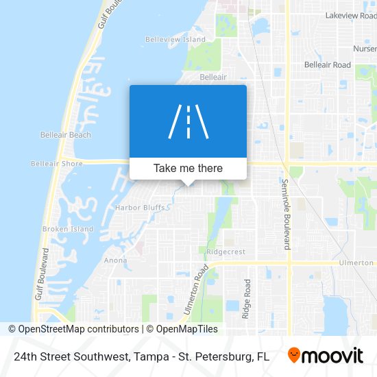 24th Street Southwest map