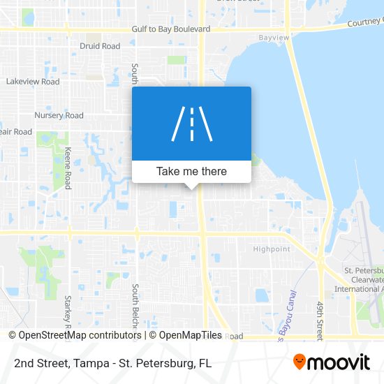 2nd Street map