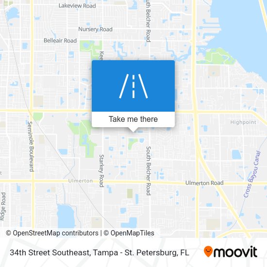 Mapa de 34th Street Southeast