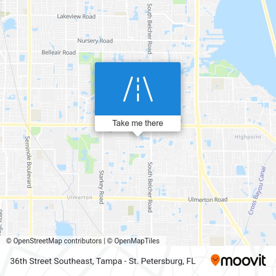 Mapa de 36th Street Southeast