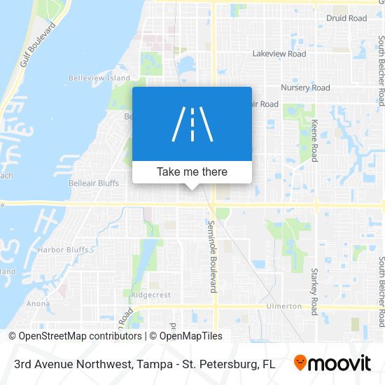 3rd Avenue Northwest map