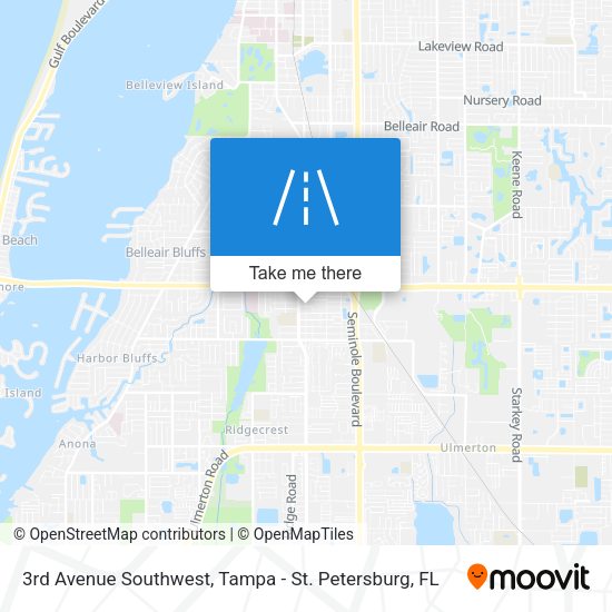 Mapa de 3rd Avenue Southwest