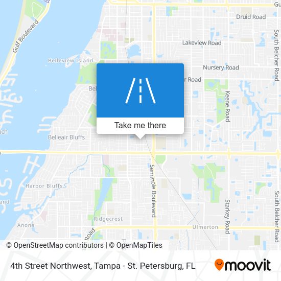 4th Street Northwest map