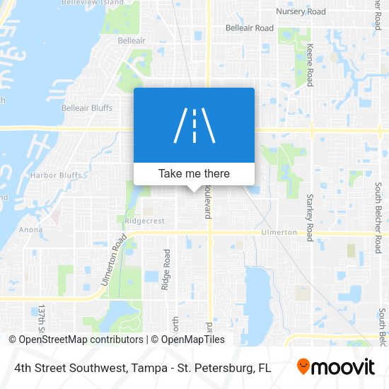 Mapa de 4th Street Southwest
