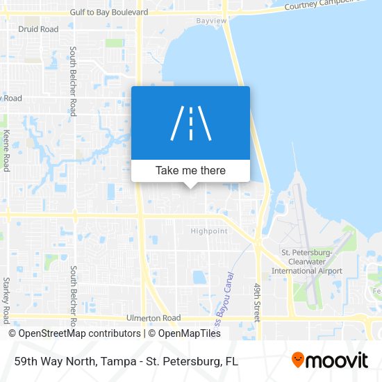 59th Way North map