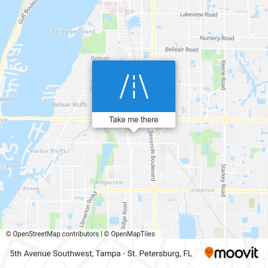 5th Avenue Southwest map