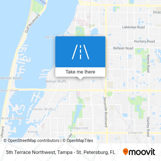 5th Terrace Northwest map