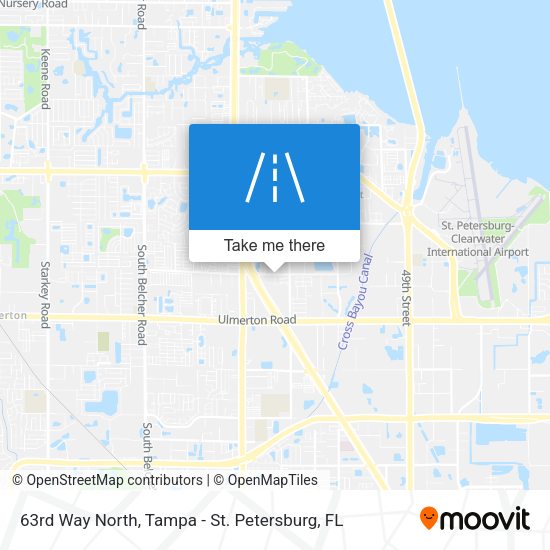 63rd Way North map