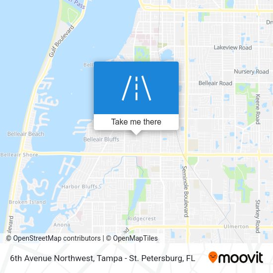 6th Avenue Northwest map