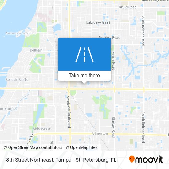 Mapa de 8th Street Northeast