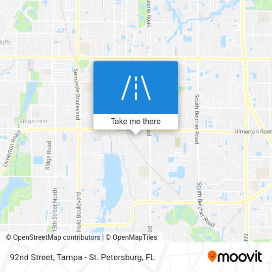92nd Street map
