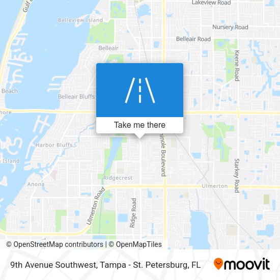 Mapa de 9th Avenue Southwest