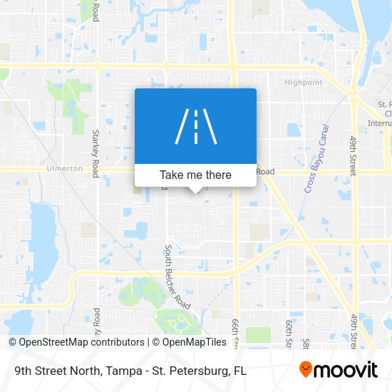 9th Street North map