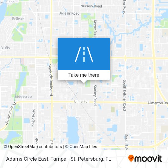 Mapa de Adams Circle East