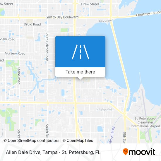 Allen Dale Drive map